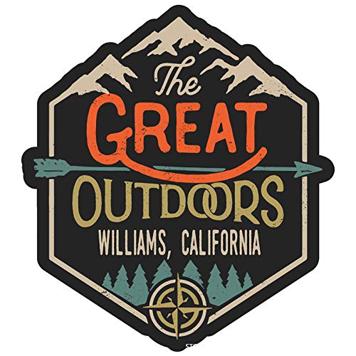 Williams California The Great Outdoors Design 4-Inch Fridge Magnet - Collectible Souvenir for Travel Lovers, Perfect for Refrigerators, Lockers & Office Decor