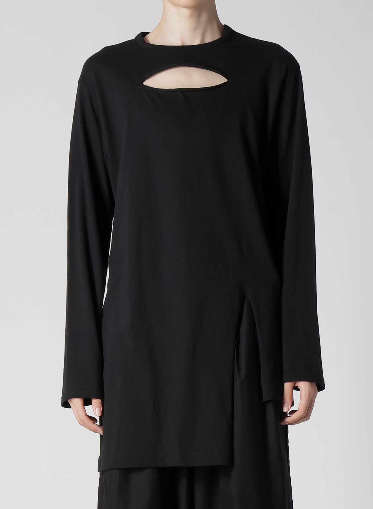 Combed Single Jersey Slit Detail Long Sleeve T-Shirt for Women | Soft & Comfortable Cotton Top | Perfect for Casual Wear, Layering & Everyday Outfits