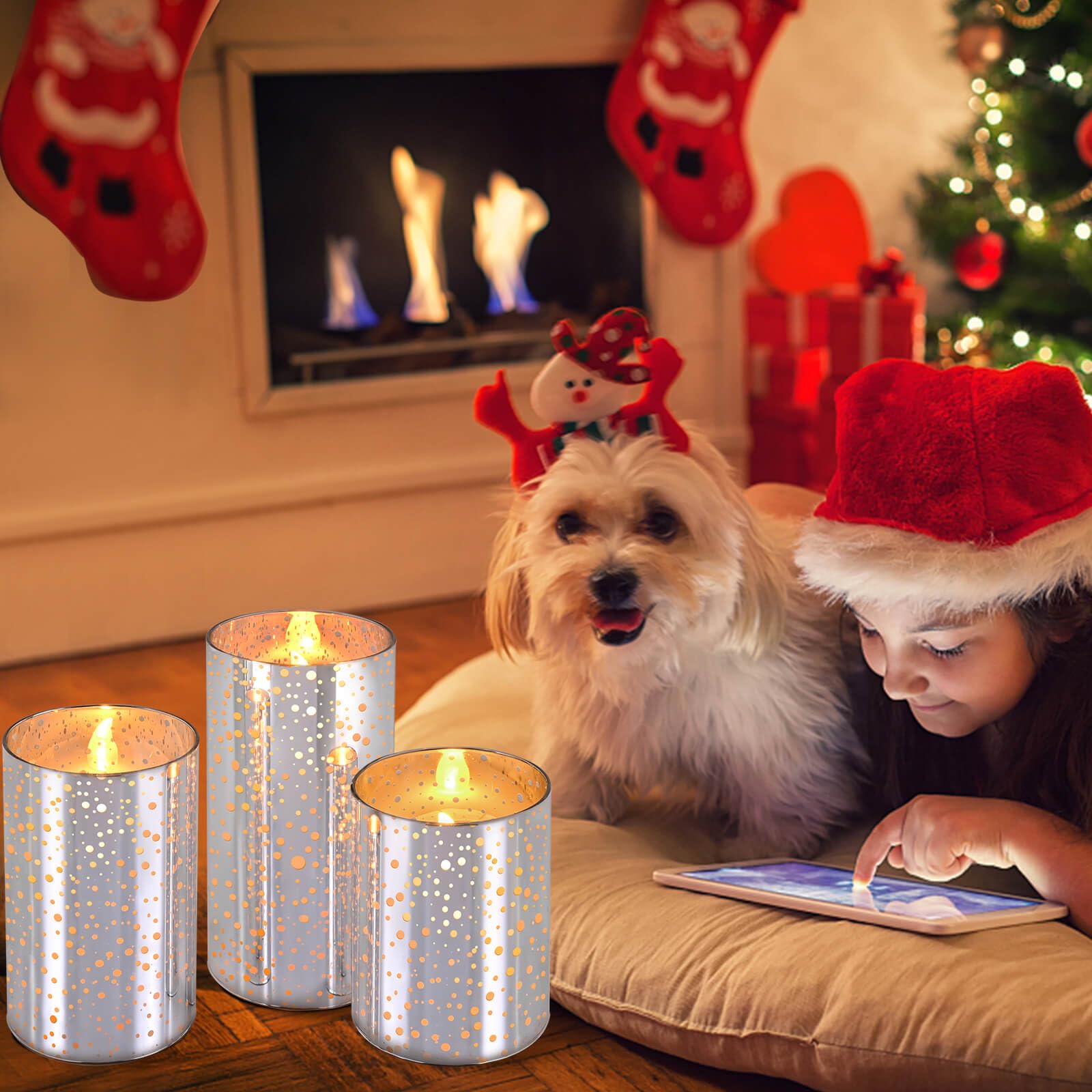 Flameless LED Candles with Remote & Timer - Real Wax Battery Operated Flickering Candles (AA Batteries Included) - Perfect for Christmas Decor, Wedding Centerpieces, Birthday Parties & Home Ambiance Lighting