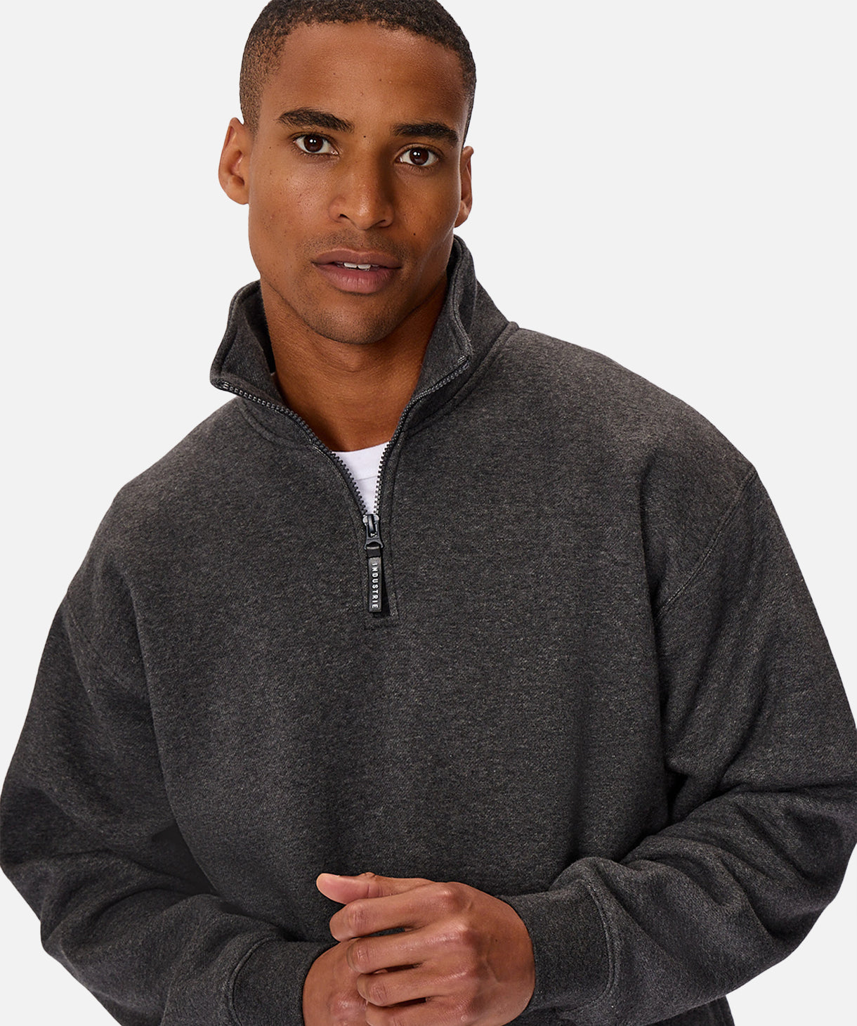 Staunton Tracktop Men's Athletic Jacket - Charcoal Marl Grey for Running, Gym & Outdoor Workouts