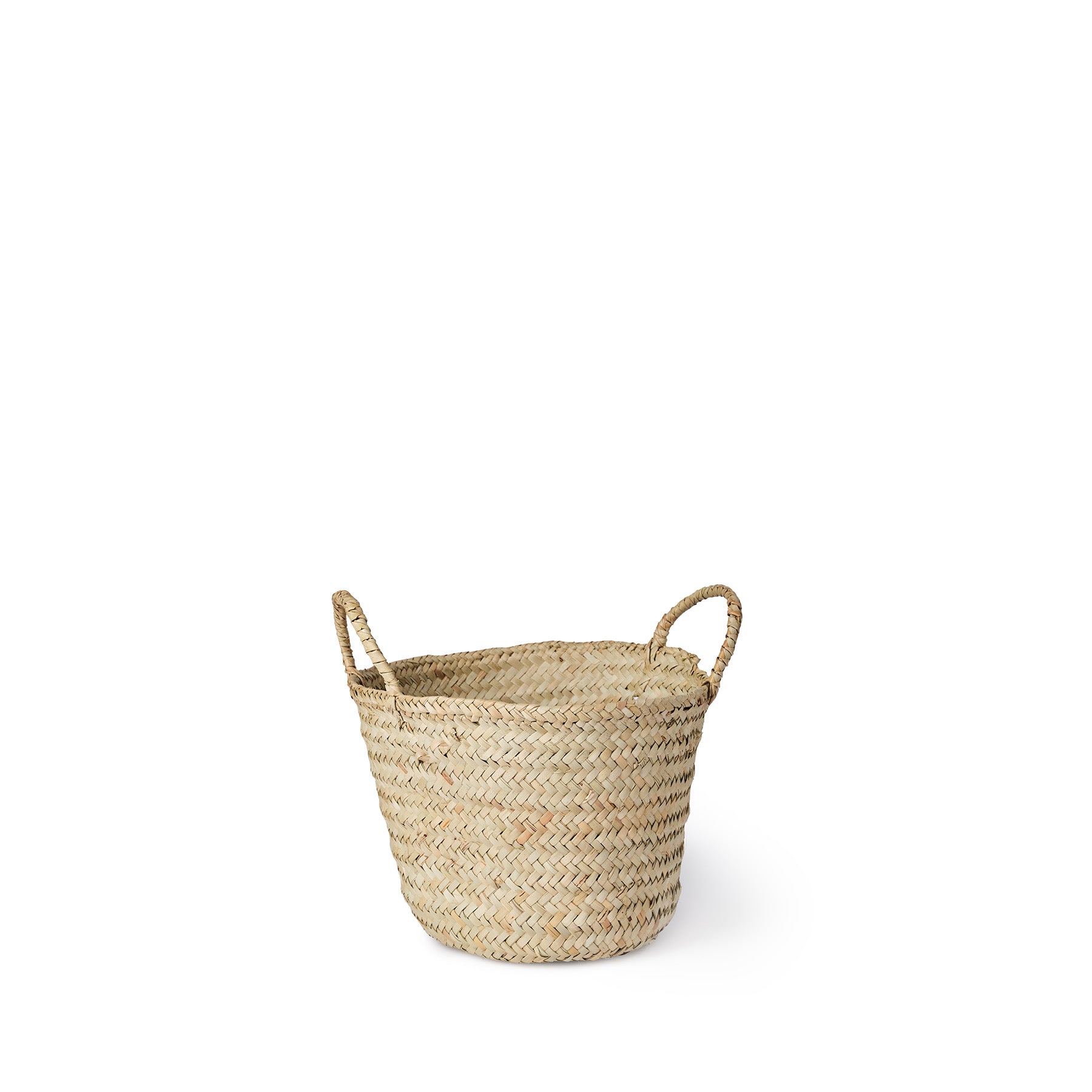 Handwoven Small Palm Basket - Natural Eco-Friendly Storage Bin for Home Decor, Organizing Fruits, Vegetables, or Beach Essentials | Perfect for Picnics, Market Shopping & Coastal Living
