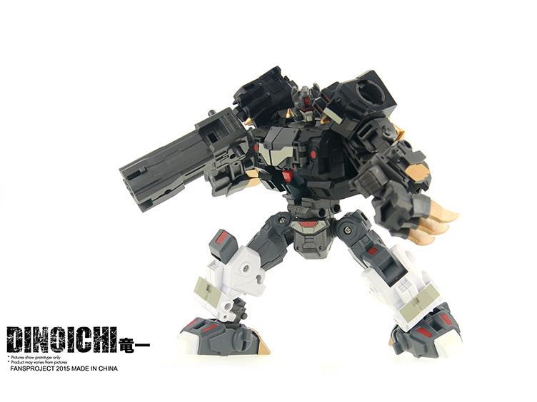 Fansproject Combiner Ryu Oh Dinoichi (Kakuryu) - Transformers Style Dinosaur Robot Toy - Perfect for Collectors, Action Play & Display Scenes