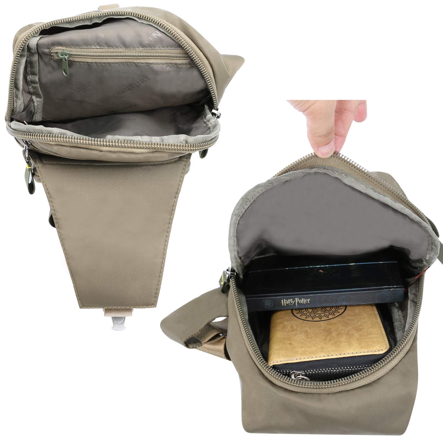 Lightweight Nylon Sling Backpack - Crossbody Shoulder Bag for Men & Women - Perfect for Travel, Hiking, and Everyday Use