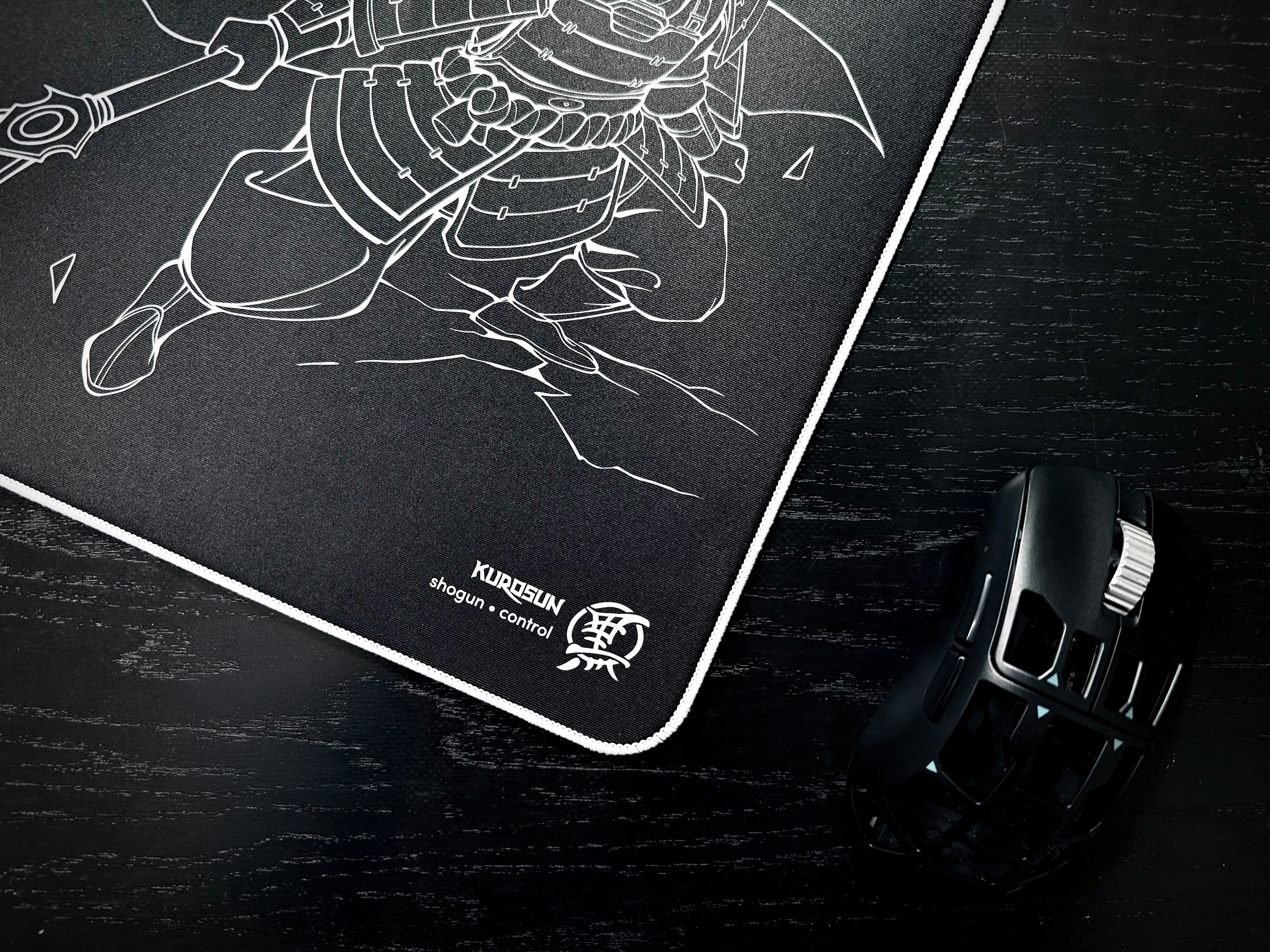 Kurosun Shogun Gaming Mouse Pad - Large Non-Slip Rubber Base, Smooth Textured Surface for Precision Control - Perfect for PC, Laptop, Office & Esports Gaming