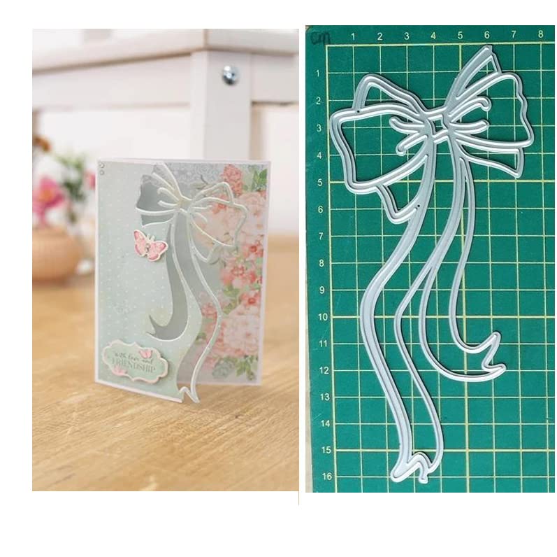 Premium Metal Cutting Dies for Streamer Bows - DIY Craft Templates for Scrapbooking, Card Making & Embossing | Perfect for Handmade Greeting Cards, Wedding Invitations & Paper Crafts