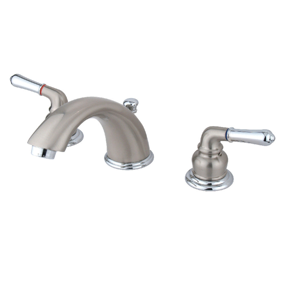 Kingston Brass GKB963 Widespread Bathroom Faucet - 8 Inch Centerset, Oil Rubbed Bronze Finish, High Arc Spout for Modern Bathroom Sink - Perfect for Bathroom Vanity, Guest Bath, and Powder Room Upgrades