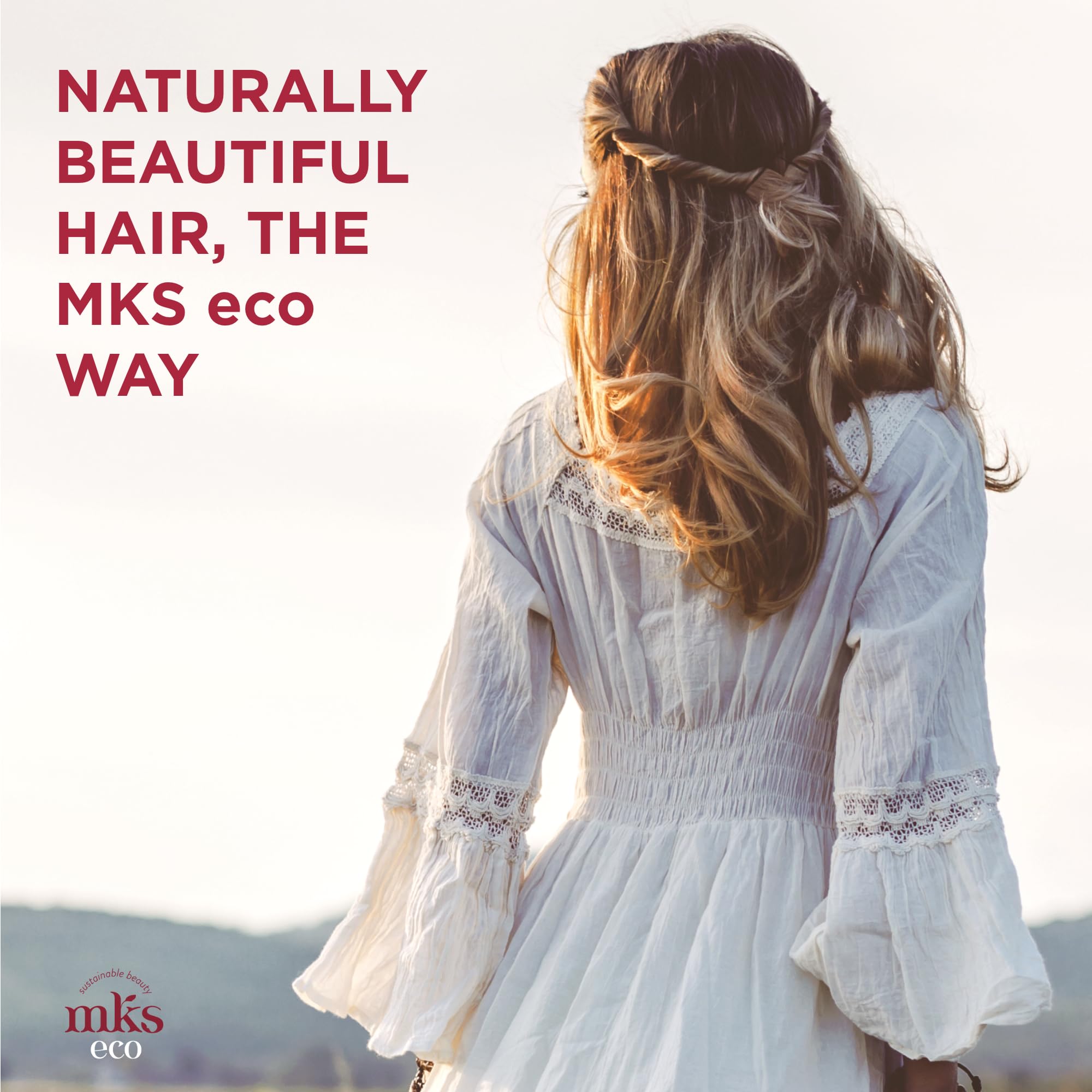 MKS eco X Leave-In Hair Treatment & Detangler with Moroccan Argan Oil & Hemp Seed Oil - Vegan, Cruelty Free, Sulfate Free - For Dry, Damaged & Frizzy Hair - Perfect for Daily Use & Styling