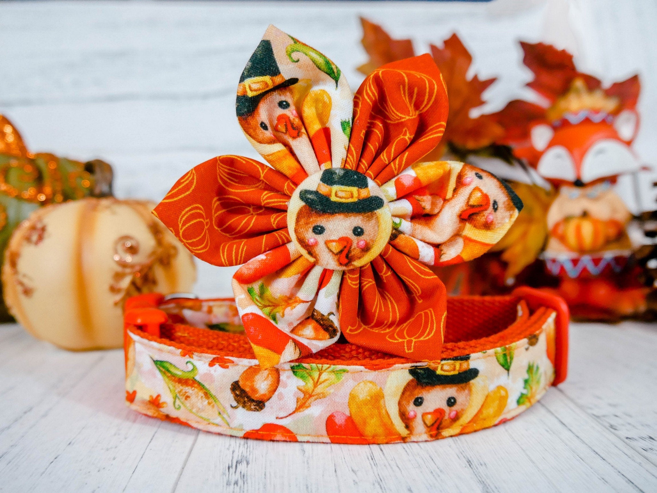 Stylish Floral Watercolor Dog Collar - Adjustable Pet Collar for Small & Medium Dogs - Perfect for Daily Walks, Outdoor Adventures & Special Occasions