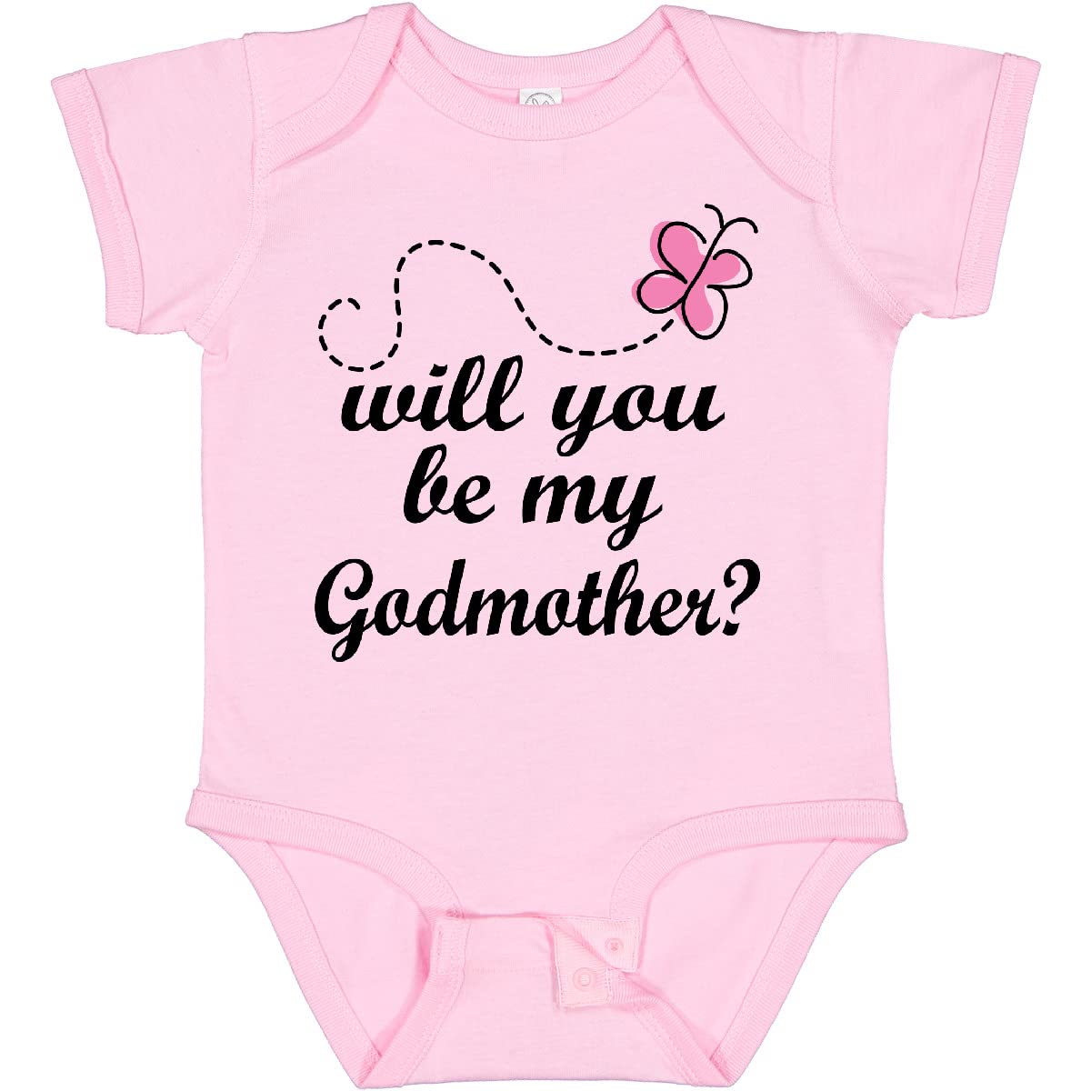 Inktastic Godmother Proposal Baby Girl Bodysuit - Cute & Comfortable Outfit for Newborns, Baptism, Christening & Special Occasions