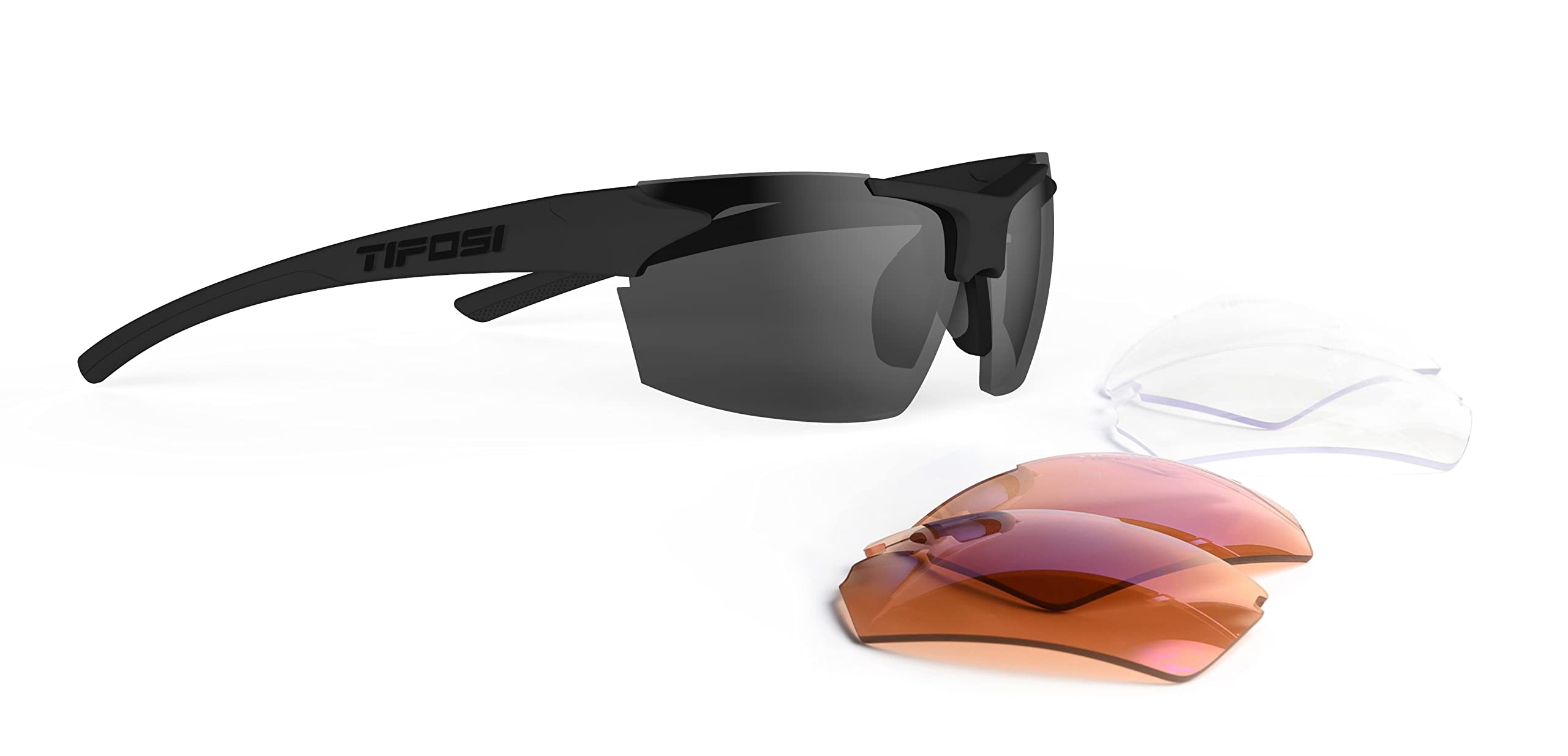 Tifosi Jet Interchangeable Sport Sunglasses for Cycling, Running & Outdoor Activities - UV Protection & Lightweight Design
