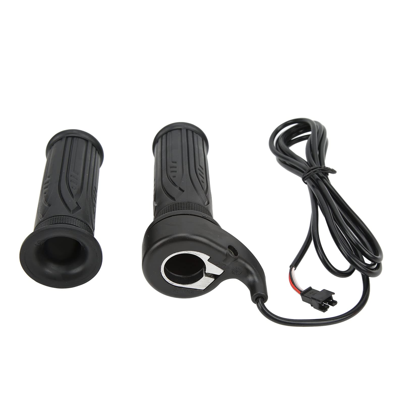 Premium ABS Electric Bike Handle Grips - 1 Pair Stable Performance 12V-72V Throttle Handle with SM Plug for E-Bikes & Scooters - Perfect for Commuting, Off-Roading & Urban Riding