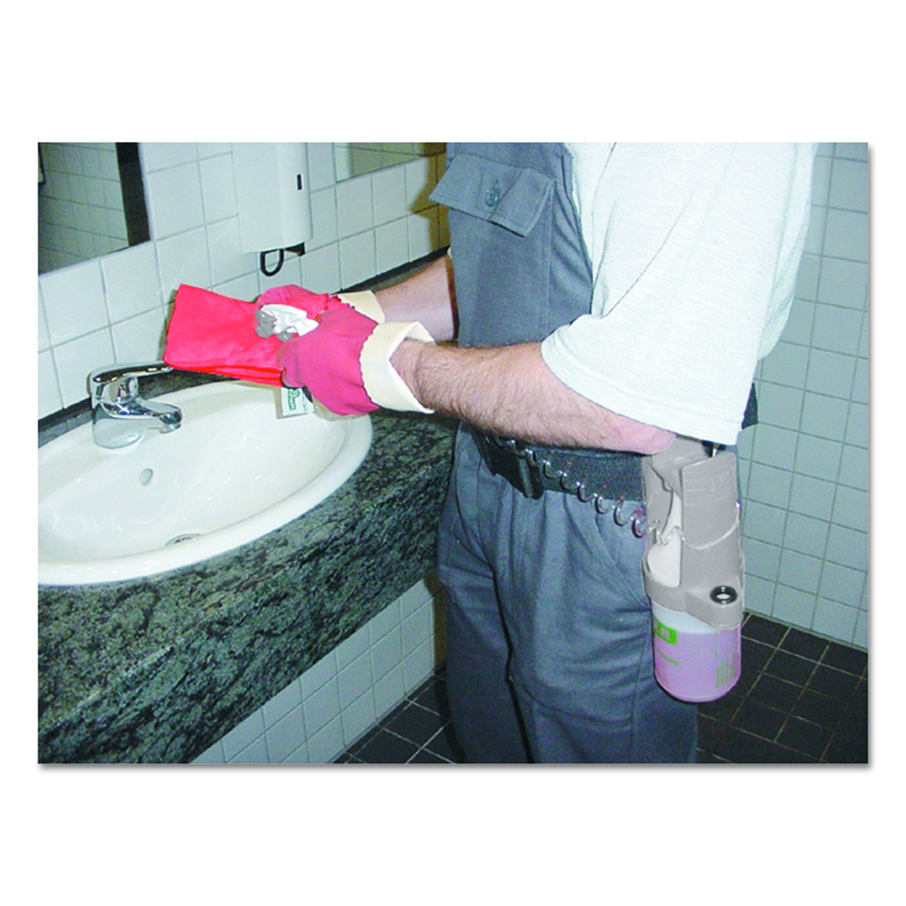 Unger Professional Spray Bottle Kit with Belt Clip - Heavy Duty Cleaning Sprayer for Windows, Floors & Surfaces - Perfect for Home, Office & Car Detailing