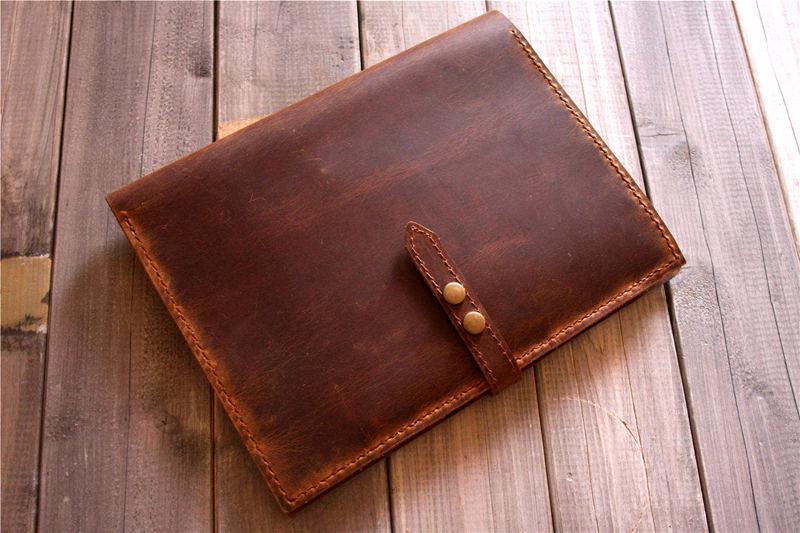 Premium Dell Laptop Case - Genuine Leather Protective Sleeve with Custom Name Engraving | Perfect for Business Travel, College Students & Office Professionals