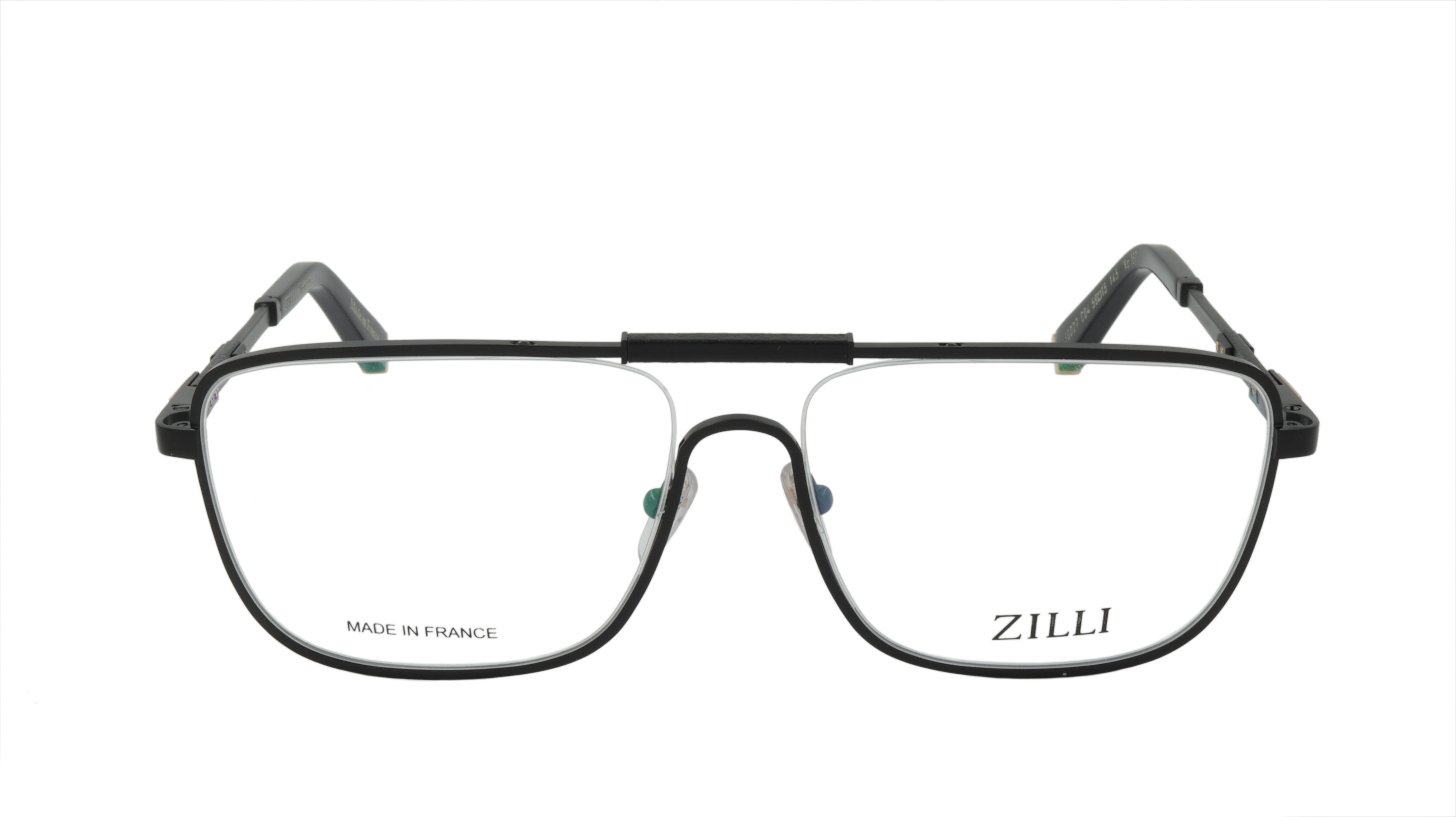 Premium ZILLI Eyeglasses Frame - Titanium & Acetate Leather - Made in France (Model ZI 60027 C04) - Perfect for Business & Luxury Fashion Accessories
