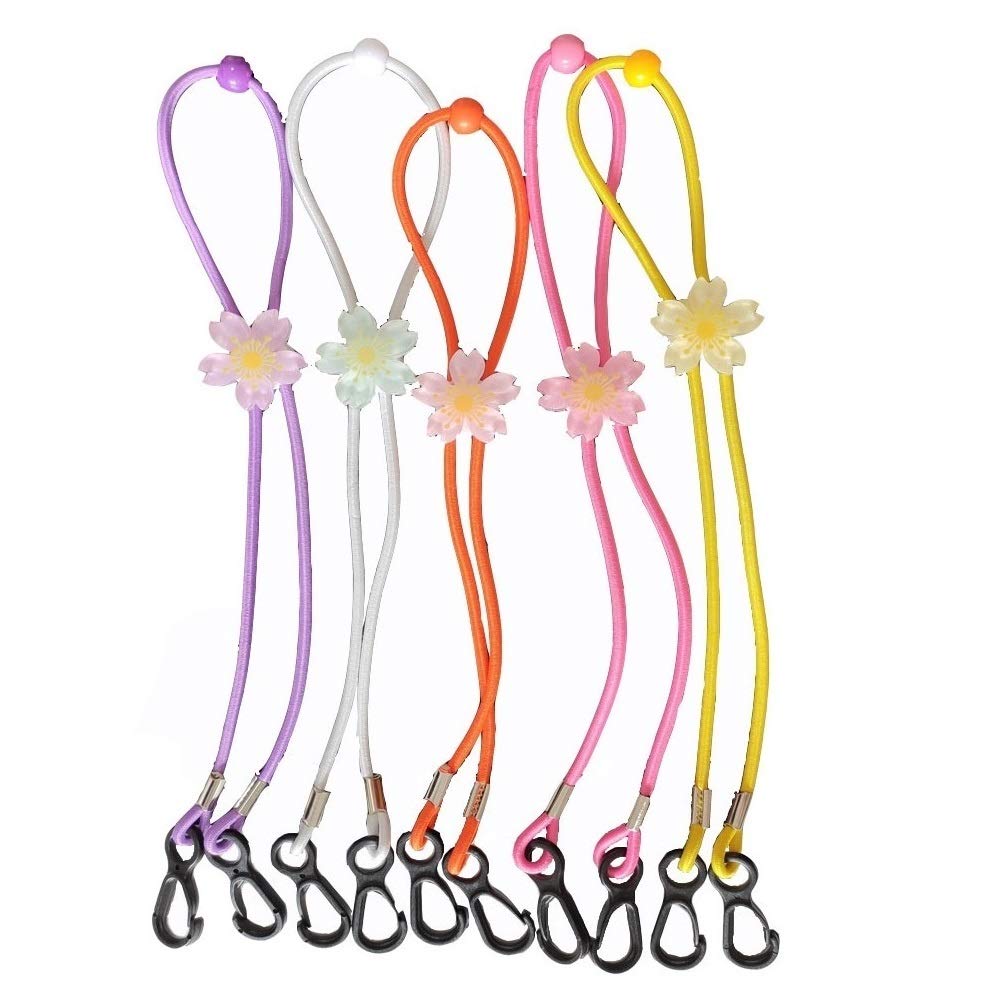 Adjustable Mask Lanyard 6-Pack for Kids & Adults - Neck Strap for Face Covers - School & Travel Use