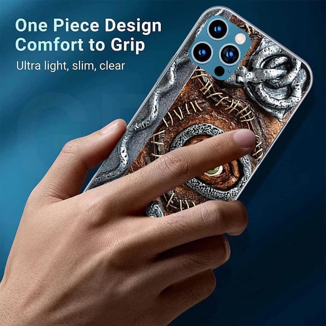 iPhone 6 Plus/6s Plus Clear TPU Soft Flexible Phone Case - Hocus Horror Spell Book Halloween Design | Perfect for Halloween Parties, Cosplay & Witch-Themed Events