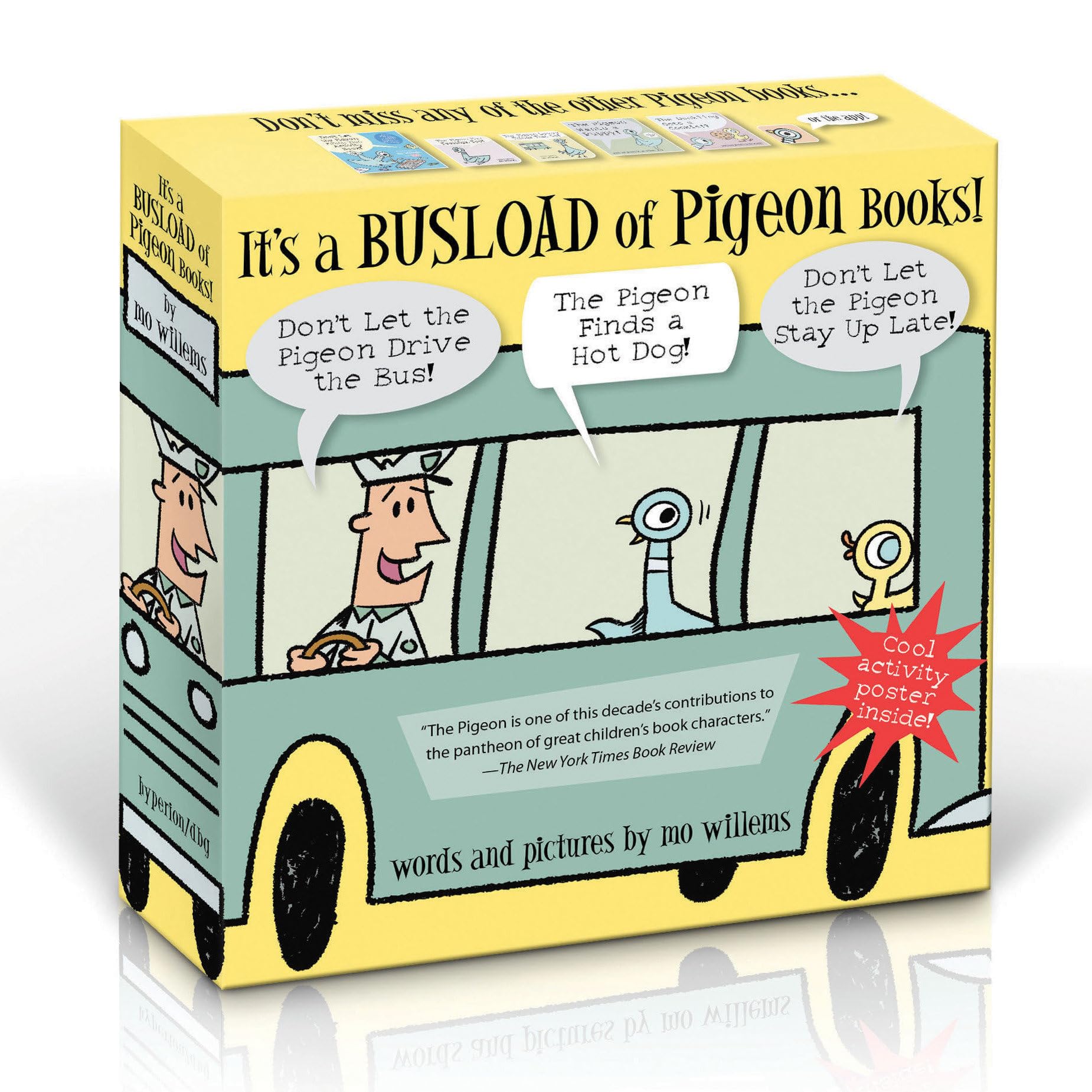 Busload of Pigeon Books Collection - New ISBN - Perfect for Kids Reading, Classroom Libraries & Gift Giving