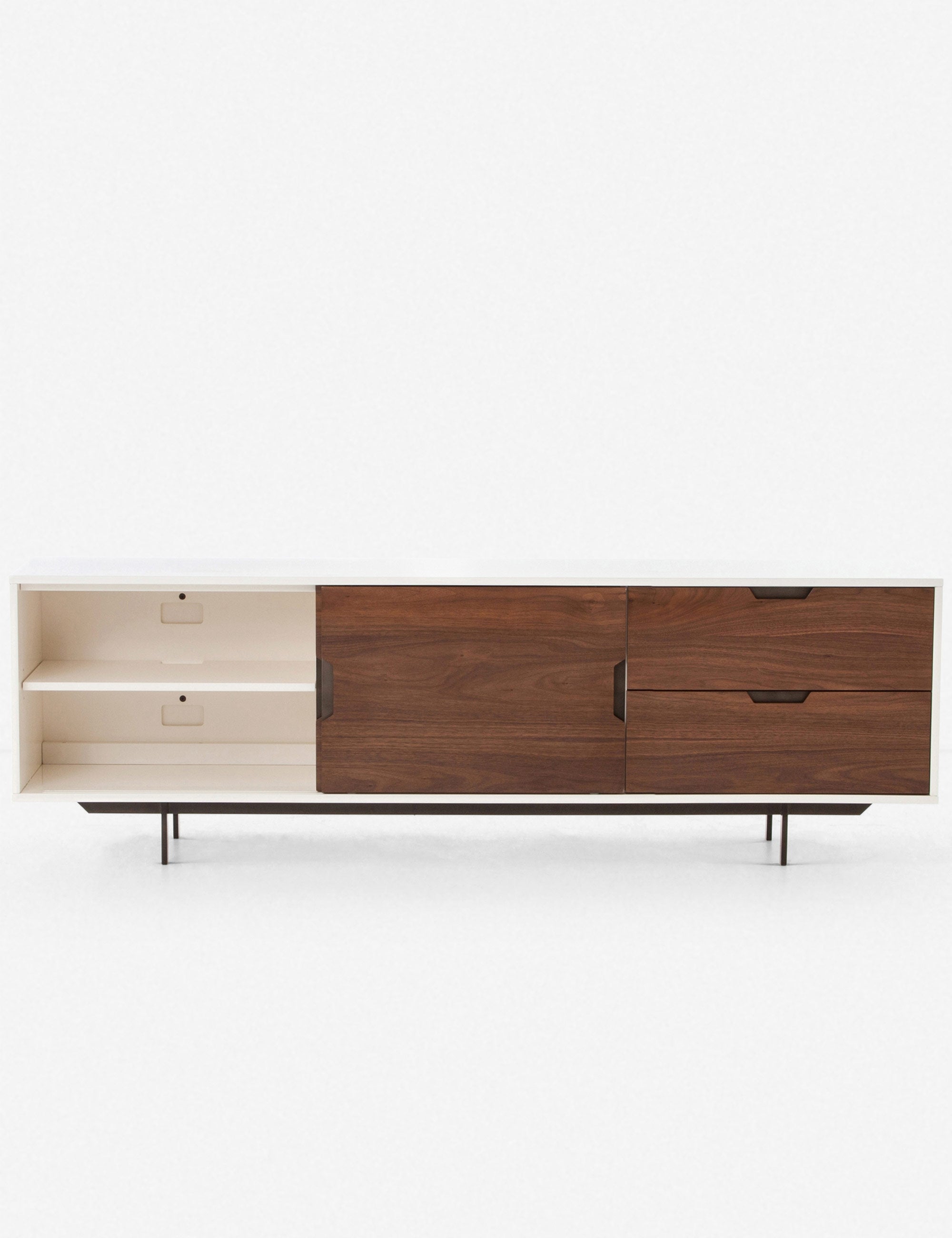 Modern Cordelle Media Console TV Stand with Storage - Stylish Entertainment Center for Living Room, Bedroom & Home Theater