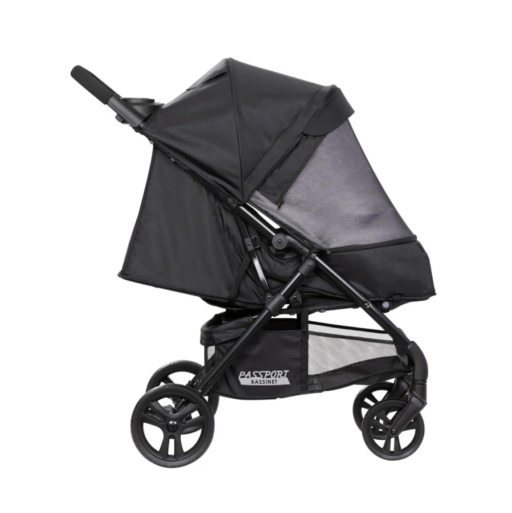 Baby Trend Passport® Ultra Black Lightweight Stroller - Compact Foldable Travel Stroller for Infants & Toddlers - Perfect for Air Travel, Shopping, and Daily Walks