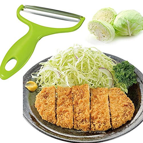 Premium Stainless Steel Vegetable Peeler & Potato Slicer - Wide Mouth Kitchen Tool for Fruits, Cabbage, Salad Prep | Durable Cooking Accessories for Home Chefs & Professional Kitchens | Perfect for Meal Prep, Healthy Eating & Gourmet Cooking