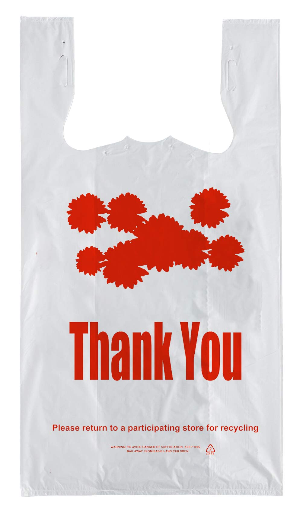 RoyalHouse Thank You T-Shirt Bags - 308 Count Bulk Pack | 11.5