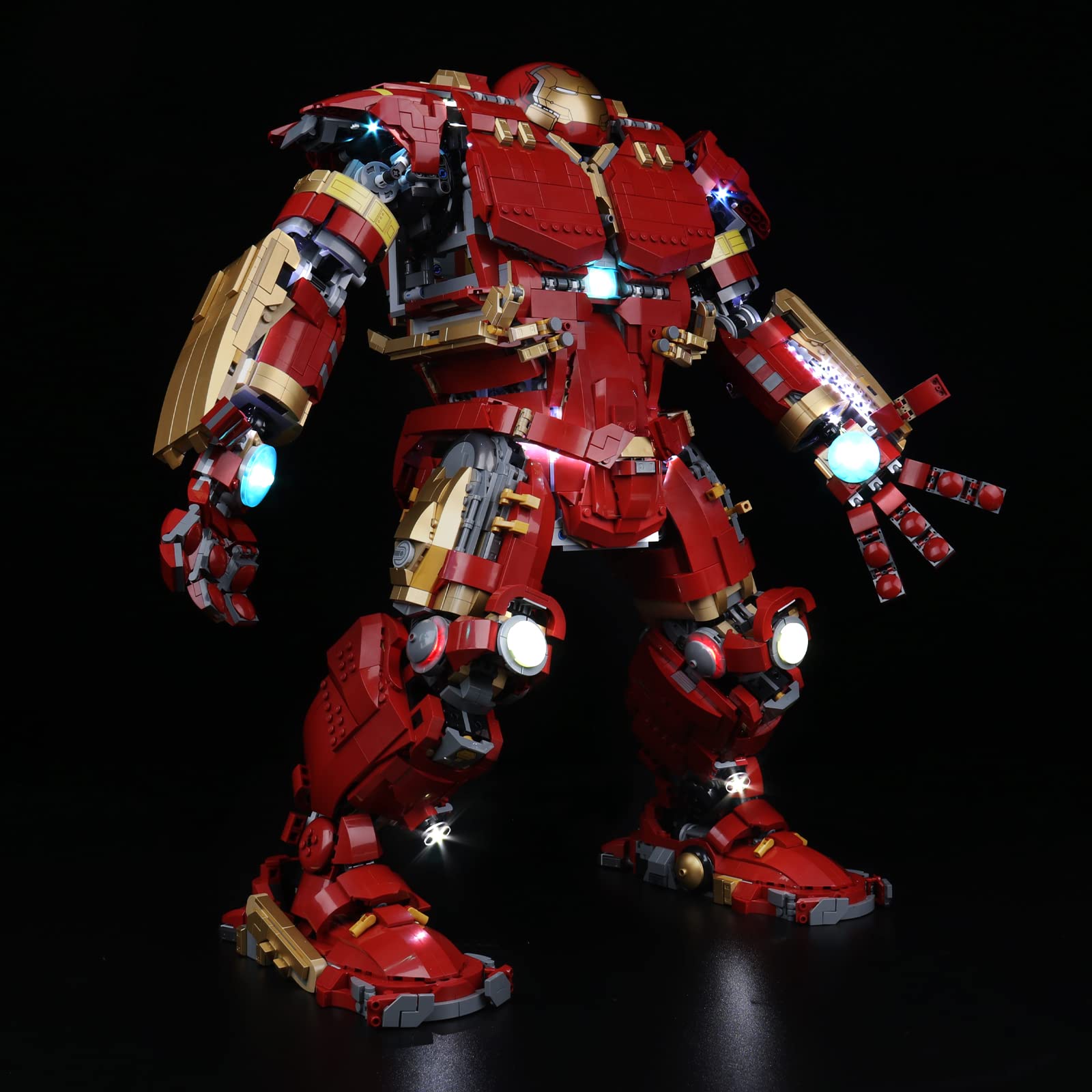 VONADO LED Light Kit for Lego Hulkbuster 76210 - DIY Lighting Set for Hulkbuster Lego Model (Lego Not Included) | Enhance Your Lego Display with Stunning LED Effects for Home Decor & Collectibles