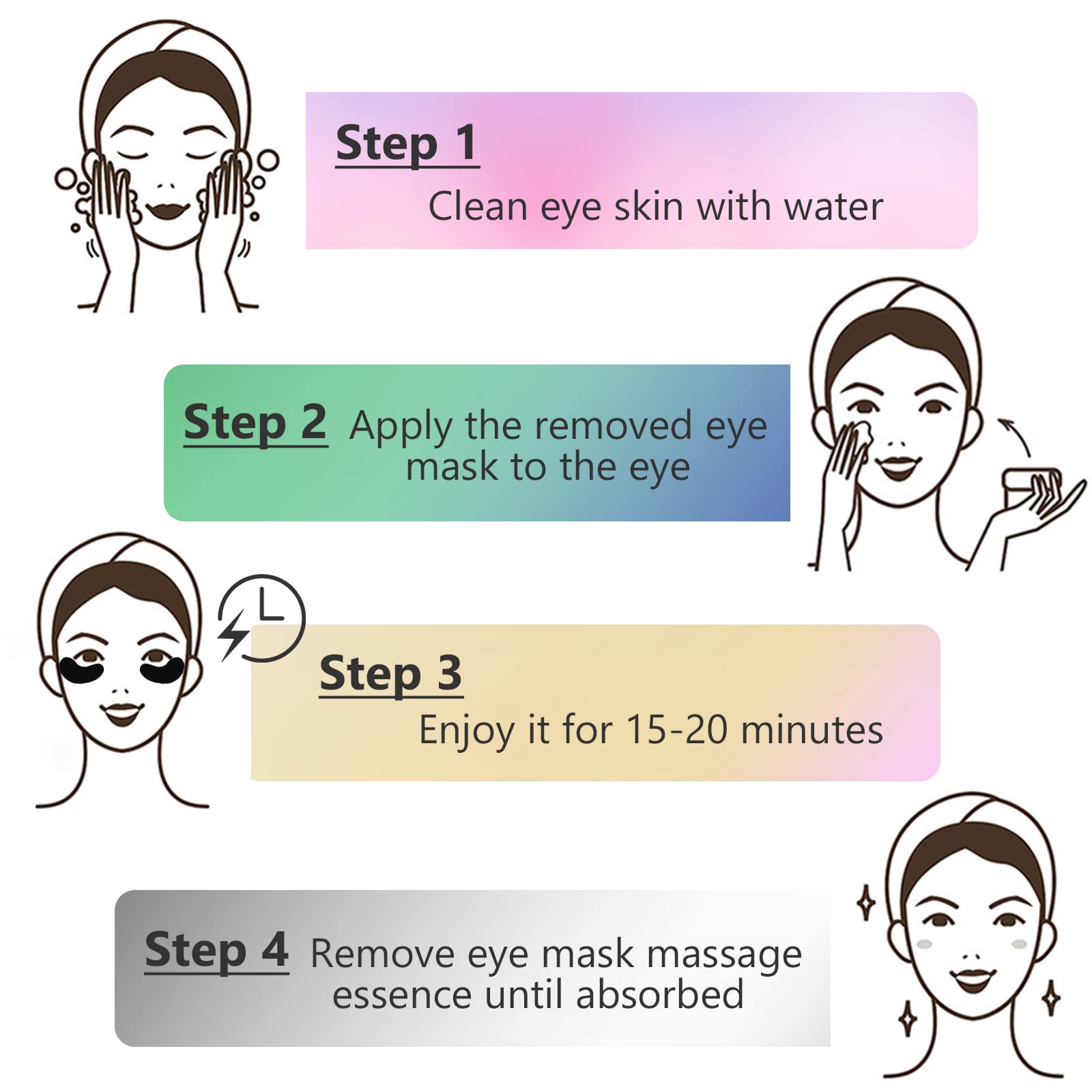 Premium Under Eye Patches - 30 Pairs Caviar Essence Eye Mask with Collagen & Gold | Reduce Puffy Eyes & Dark Circles | Anti-Aging & Deep Hydration | Perfect for Night Routine, Travel & Morning Skincare