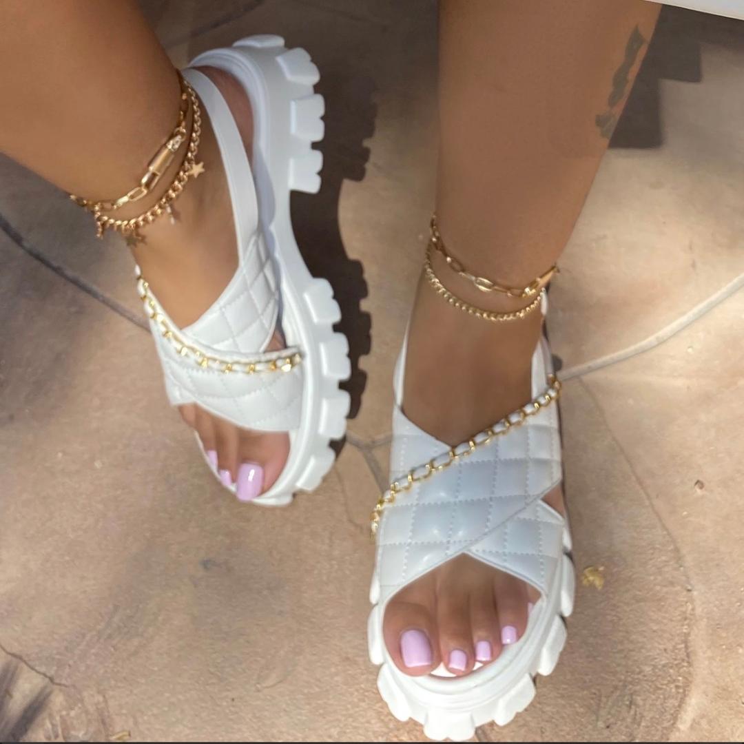 Darla Sandals for Women - Comfortable White Summer Sandals | Casual Beach Walking, Vacation Outfits, Outdoor Activities
