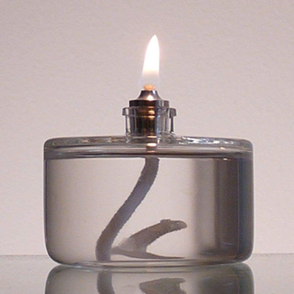 Refillable Glass Liquid Candle - 3oz Votive for Emergency & Decor