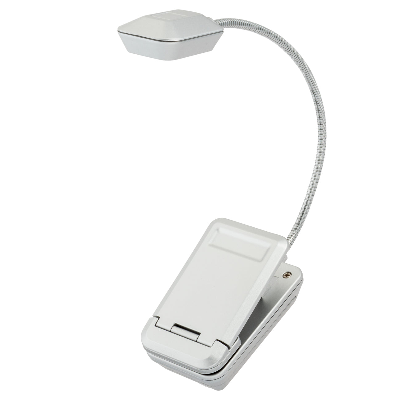 Quad 4 LED Reading Light - Adjustable Brightness Clip-On Book Light for Night Reading, Studying, and Crafting - Perfect for Bedside, Office, and Travel Use