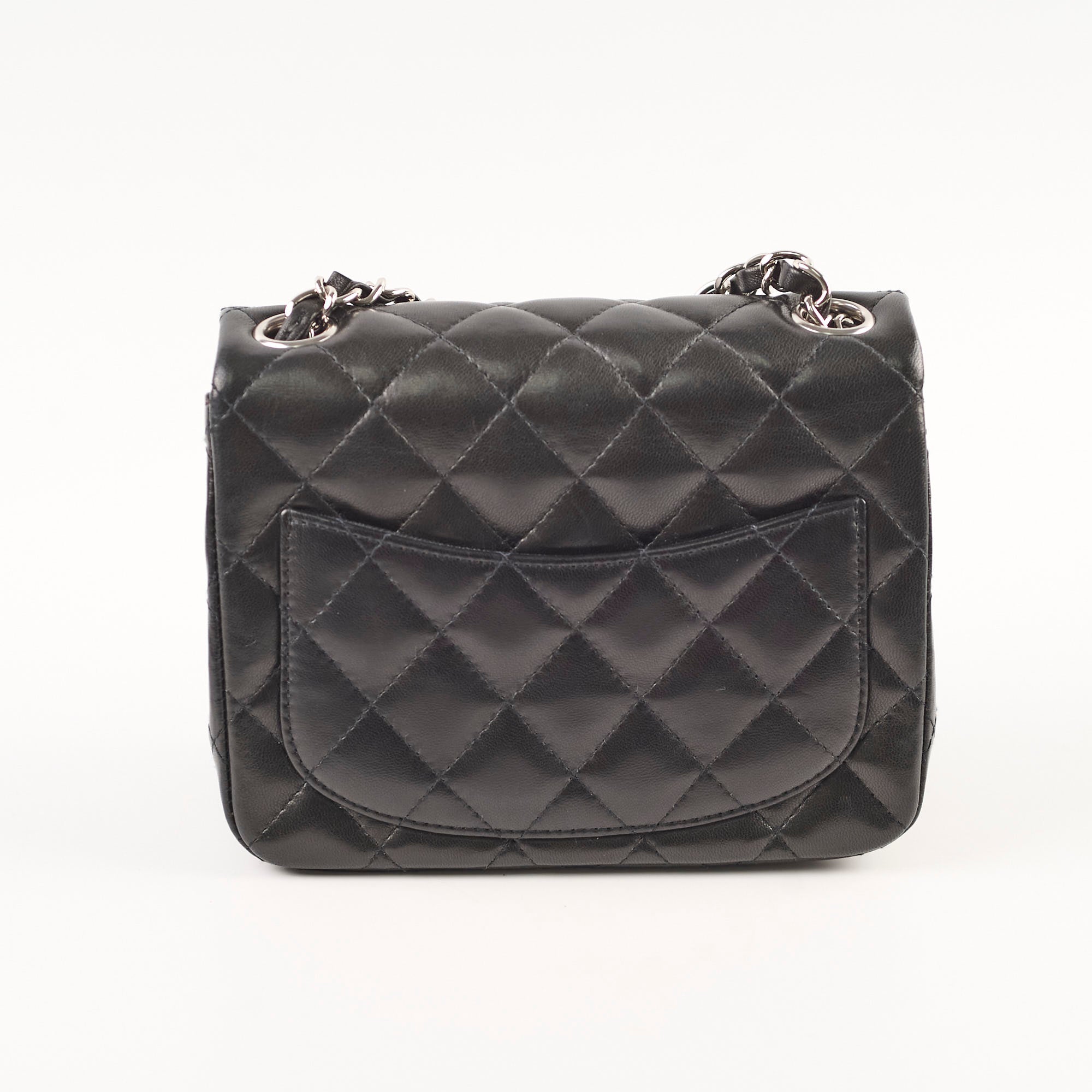 Chanel Mini Square Black Flap Bag - Classic Quilted Leather Crossbody Purse for Women | Perfect for Evening Parties, Date Nights & Special Occasions