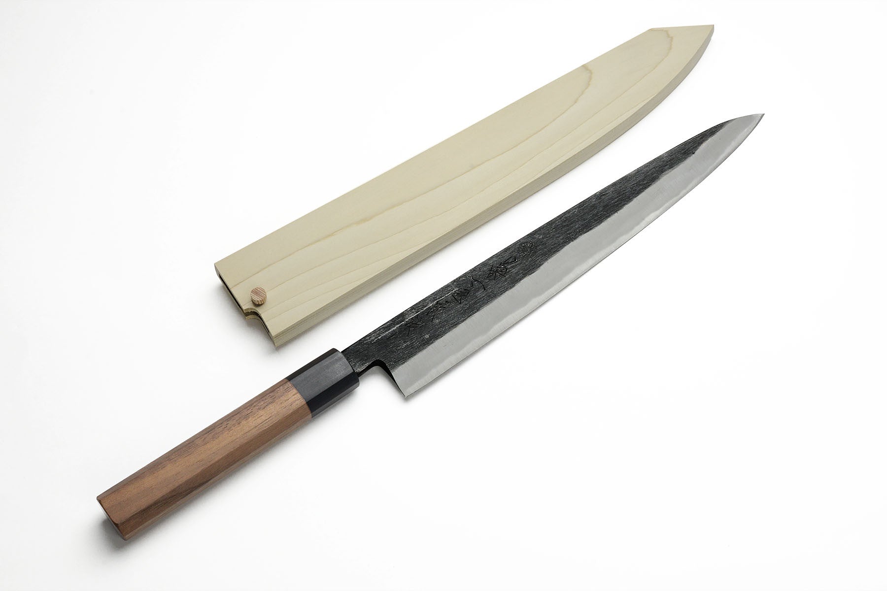 Premium Kikuichi Kurouchi Carbon Steel Clad 10