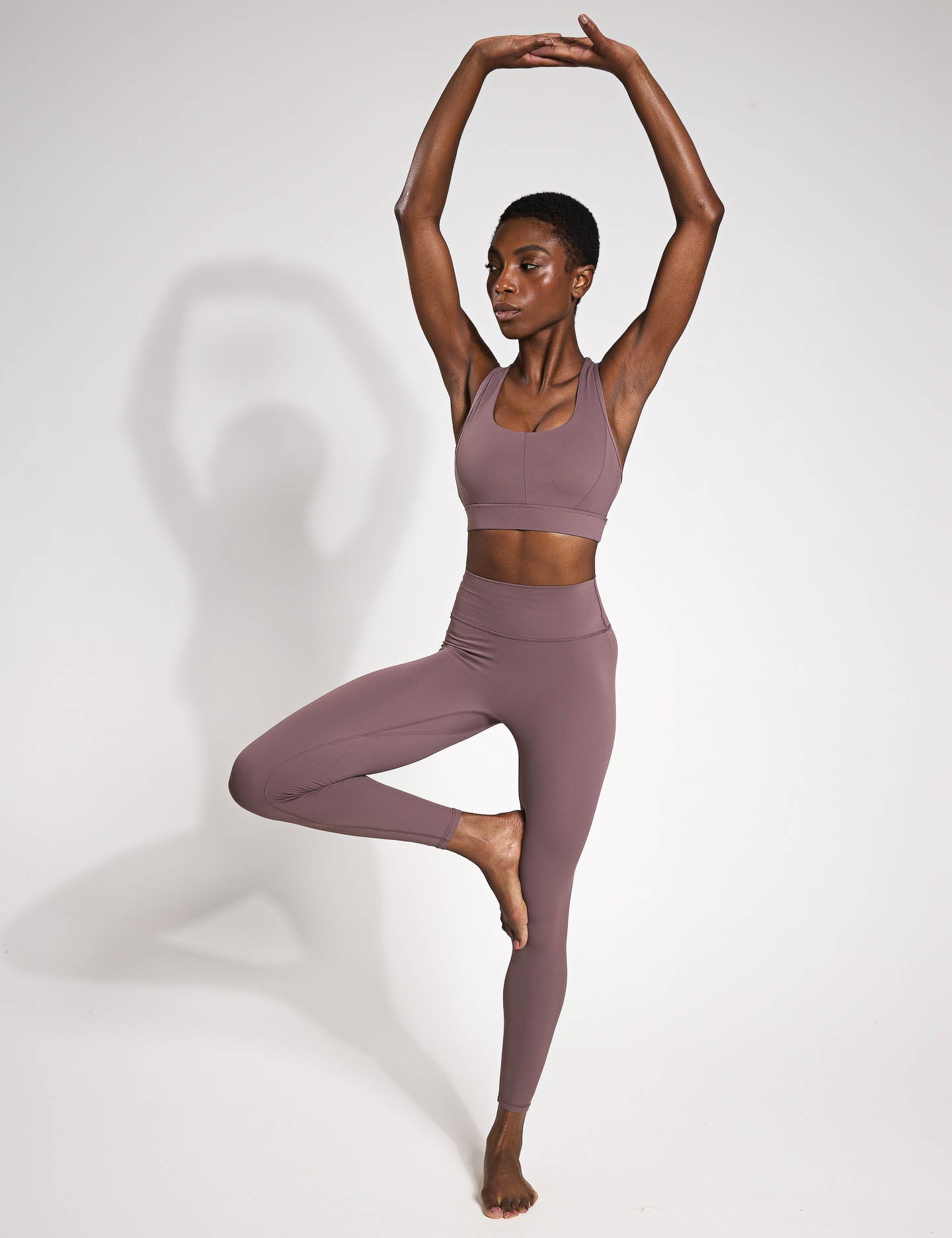 Chloe Cloud Core Legging - High Waisted Yoga Pants for Women, Soft & Stretchy Workout Leggings, Grape Purple - Perfect for Yoga, Gym, Running & Lounge Wear