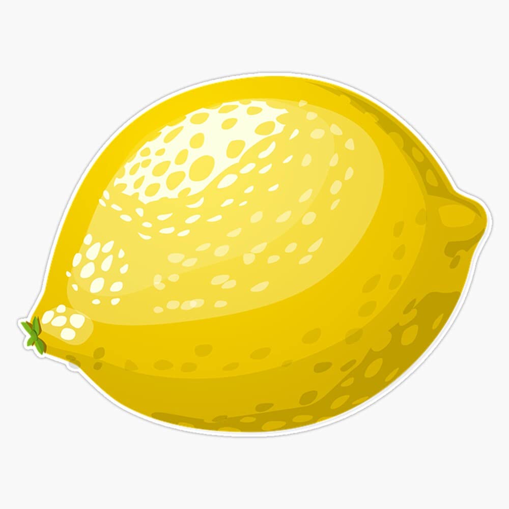 Waterproof Lemon Vinyl Sticker - 5