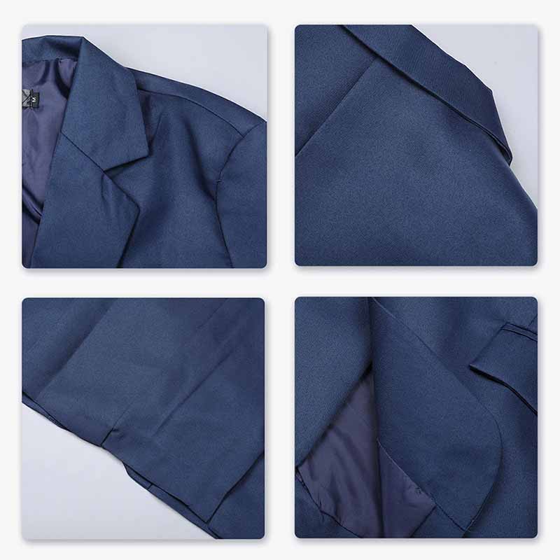 Slim Fit Men's Casual Blazer Jacket - Navy Blue | Lightweight Business & Wedding Attire | Office, Party & Formal Events Wear