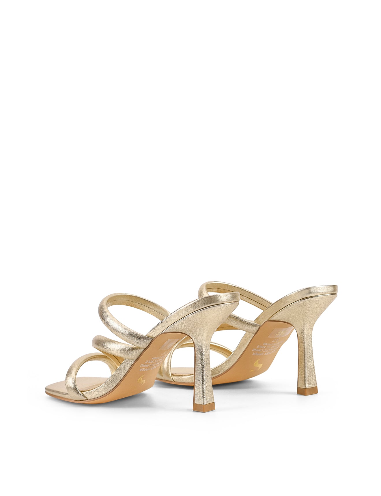 Spence Women's Gold Metallic Leather Heeled Sandals - Elegant Dress Shoes for Weddings, Parties & Evening Events