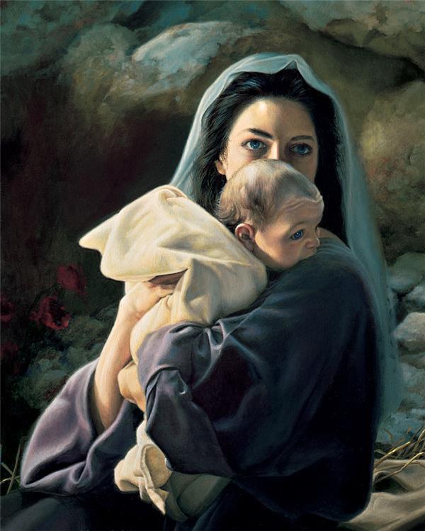 Be It Unto Me Religious Painting by Liz Lemon Swindle - Inspirational Christian Art for Home, Church & Office Decor