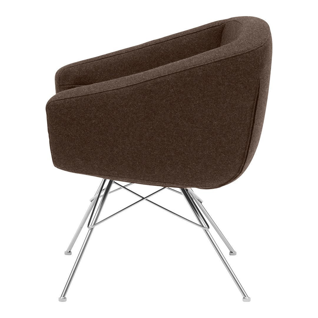 Aiko Modern Lounge Chair - Mid Century Accent Chair with Wooden Legs for Living Room, Bedroom & Office - Comfortable Reading Chair for Relaxing & Napping
