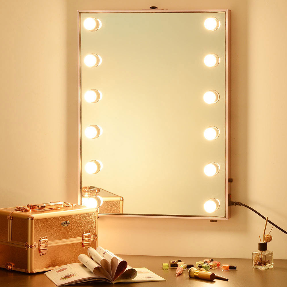 TheLAShop Large Hollywood Vanity Mirror with LED Lights - 24x34 Inches, Tabletop or Wall Mount - Perfect for Makeup, Dressing Room & Photography Studio Lighting