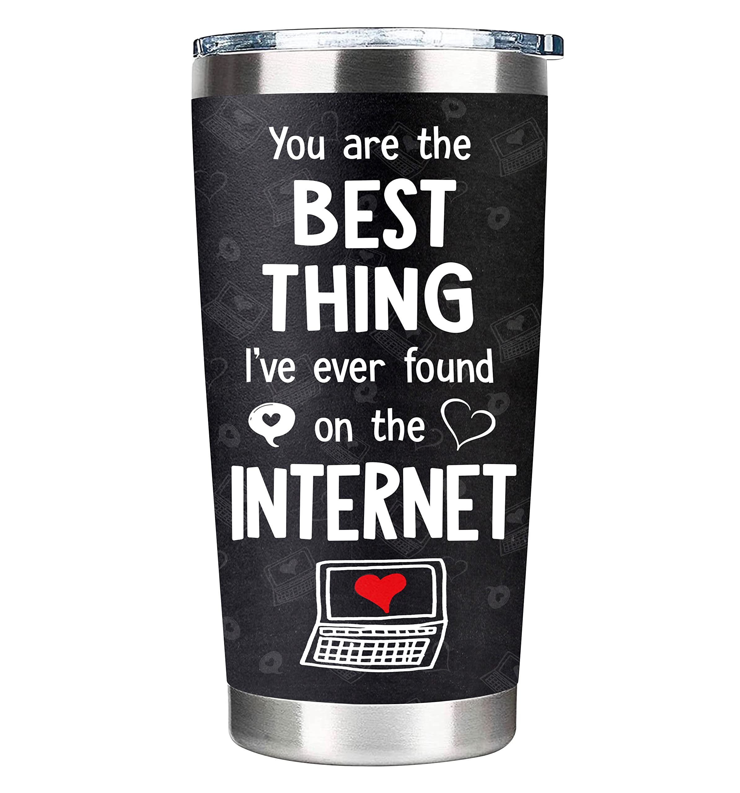 **20oz Insulated Tumbler for Men - Perfect Anniversary & Valentine's Day Gift for Husband, Boyfriend - Leakproof Travel Mug for Coffee, Gym & Office Use**