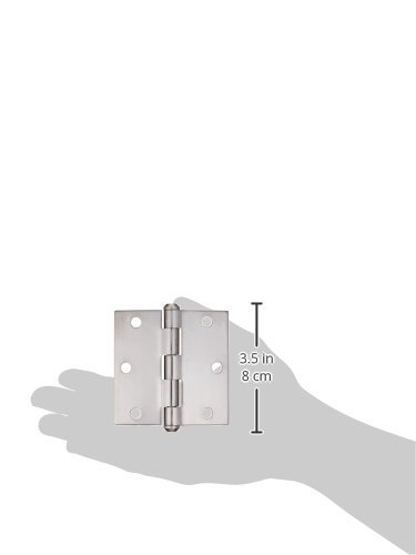 3-Inch Stainless Steel Door Hinge - Heavy Duty Rust-Resistant for Interior/Exterior Doors - Perfect for Homes, Offices & Commercial Buildings (N830-277)