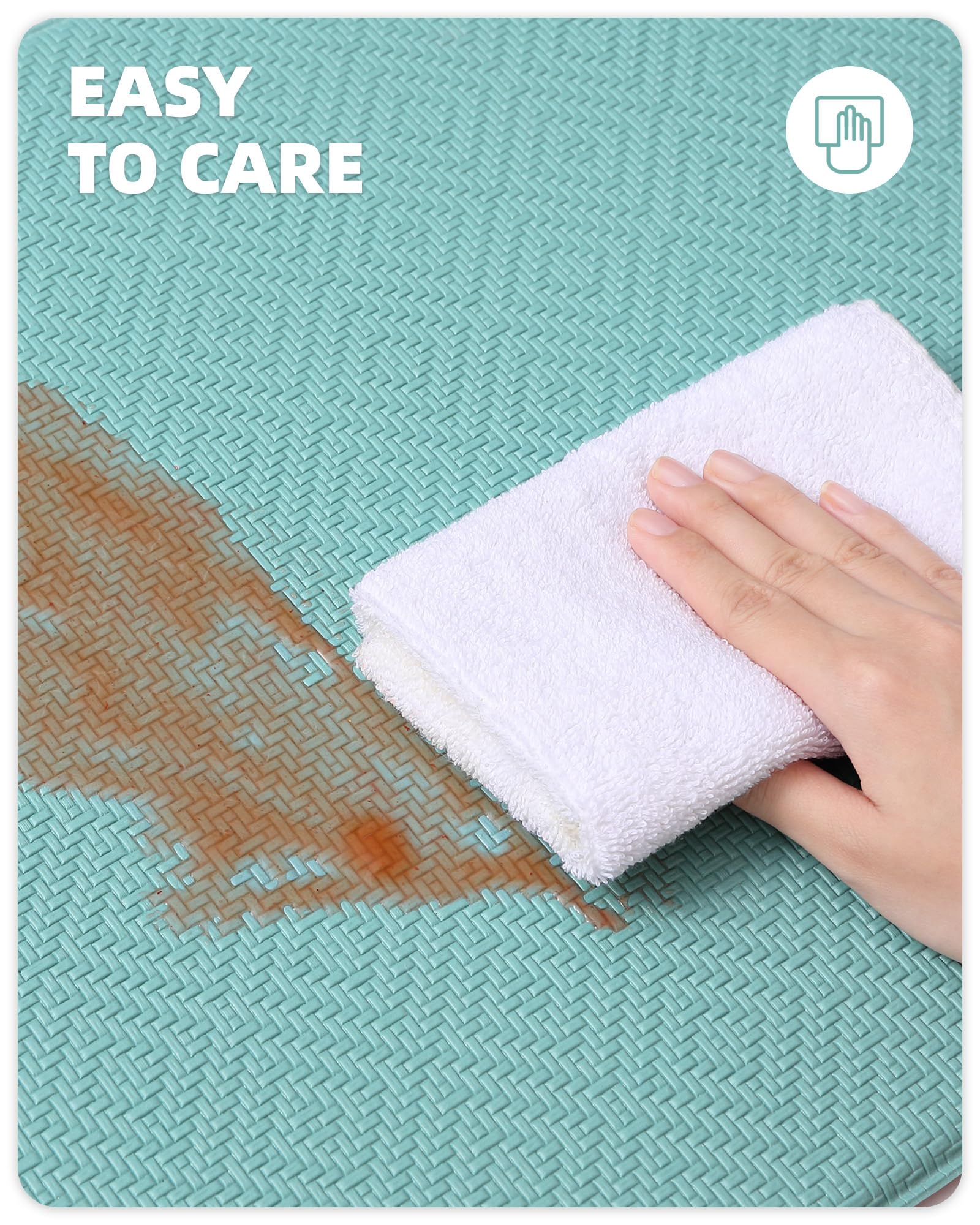 Anti-Fatigue Kitchen Floor Mat - Non-Slip Cushioned Foam Pad for Standing Comfort, 17