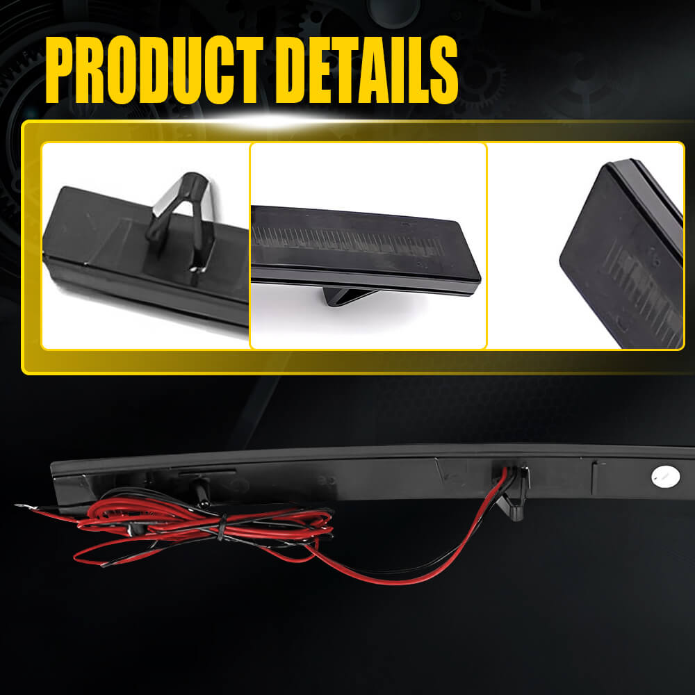 2014-2019 Chevrolet Corvette C7 Smoked Lens Red LED Rear Bumper Reflector Lights - Upgrade Your Corvette's Style & Safety for Night Driving