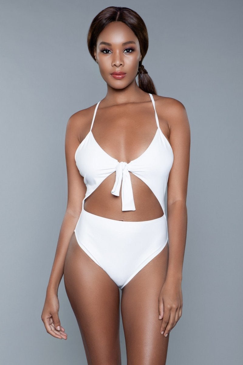 BeWicked Women's Delaney Retro 1983 Swimsuit - Vintage One Piece Bathing Suit for Pool, Beach & Summer Vacations