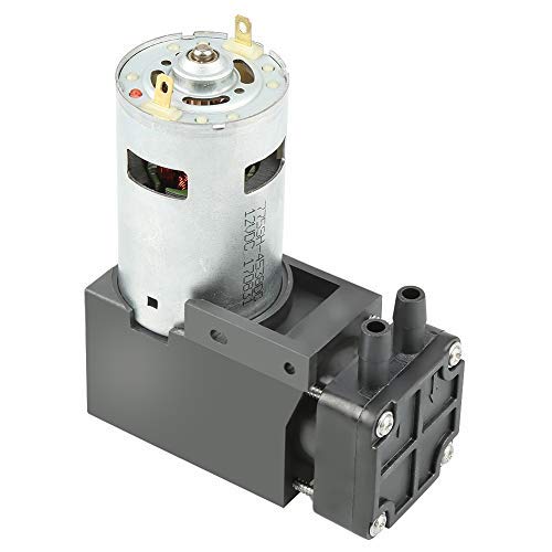 12V DC Mini Vacuum Pump - 42W Brushed Oilless Design, 85KPa 40L/min for HVAC, Medical Equipment, and DIY Projects