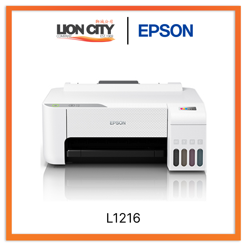 Epson EcoTank L1216 Wireless A4 Ink Tank Printer - High Capacity, Low Cost Printing for Home Office & Small Business | Perfect for Documents, School Projects & Everyday Printing Needs