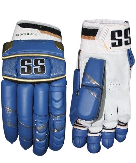 Premium SS IPL Batting Gloves - Cricket Sports Gear for Men & Women (Blue) - Perfect for Cricket Matches, Training & Practice Sessions