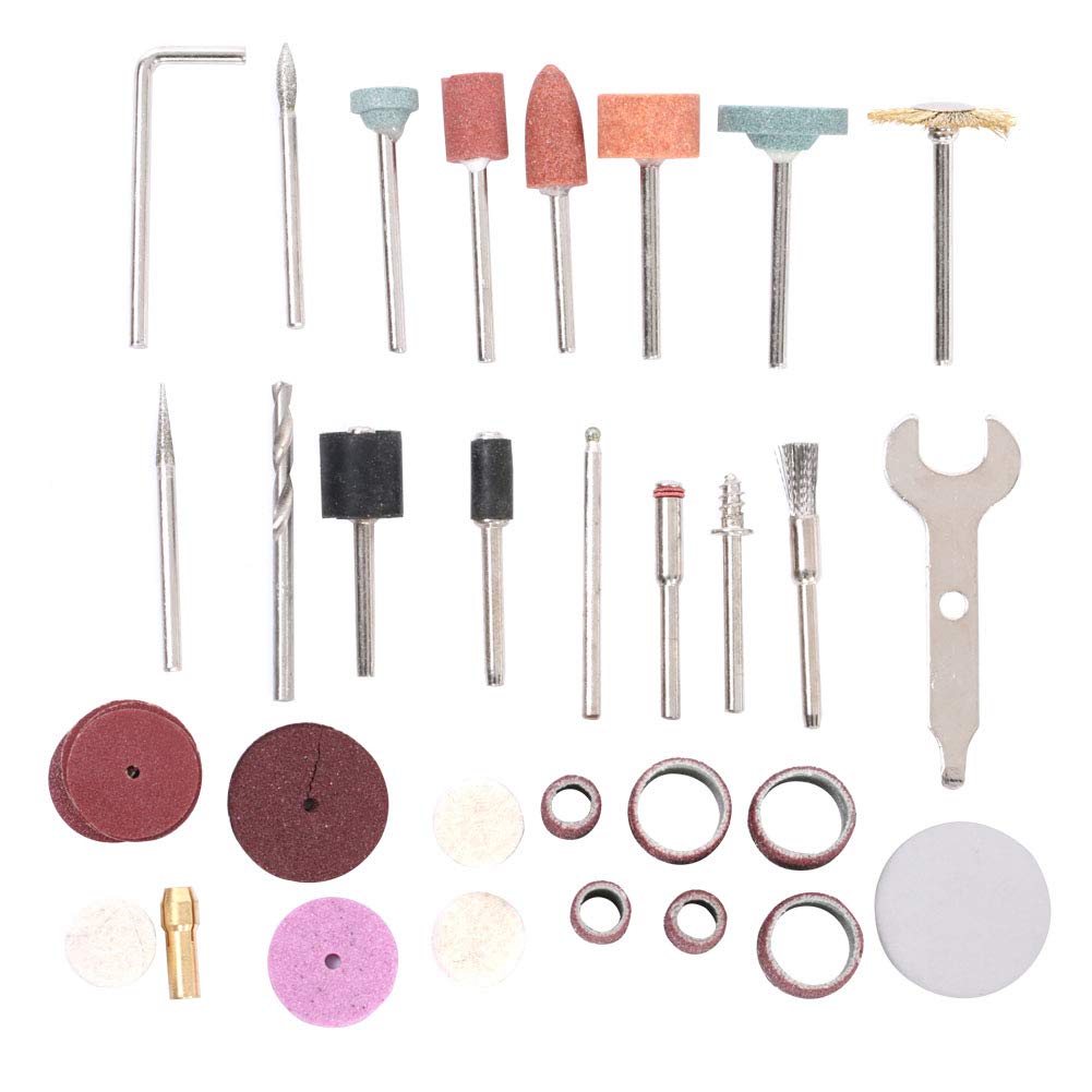 40pcs Professional Electric Grinder Accessories Kit - Multipurpose Grinding Heads for Wood & Metal - Perfect for DIY Projects, Woodworking & Metal Polishing