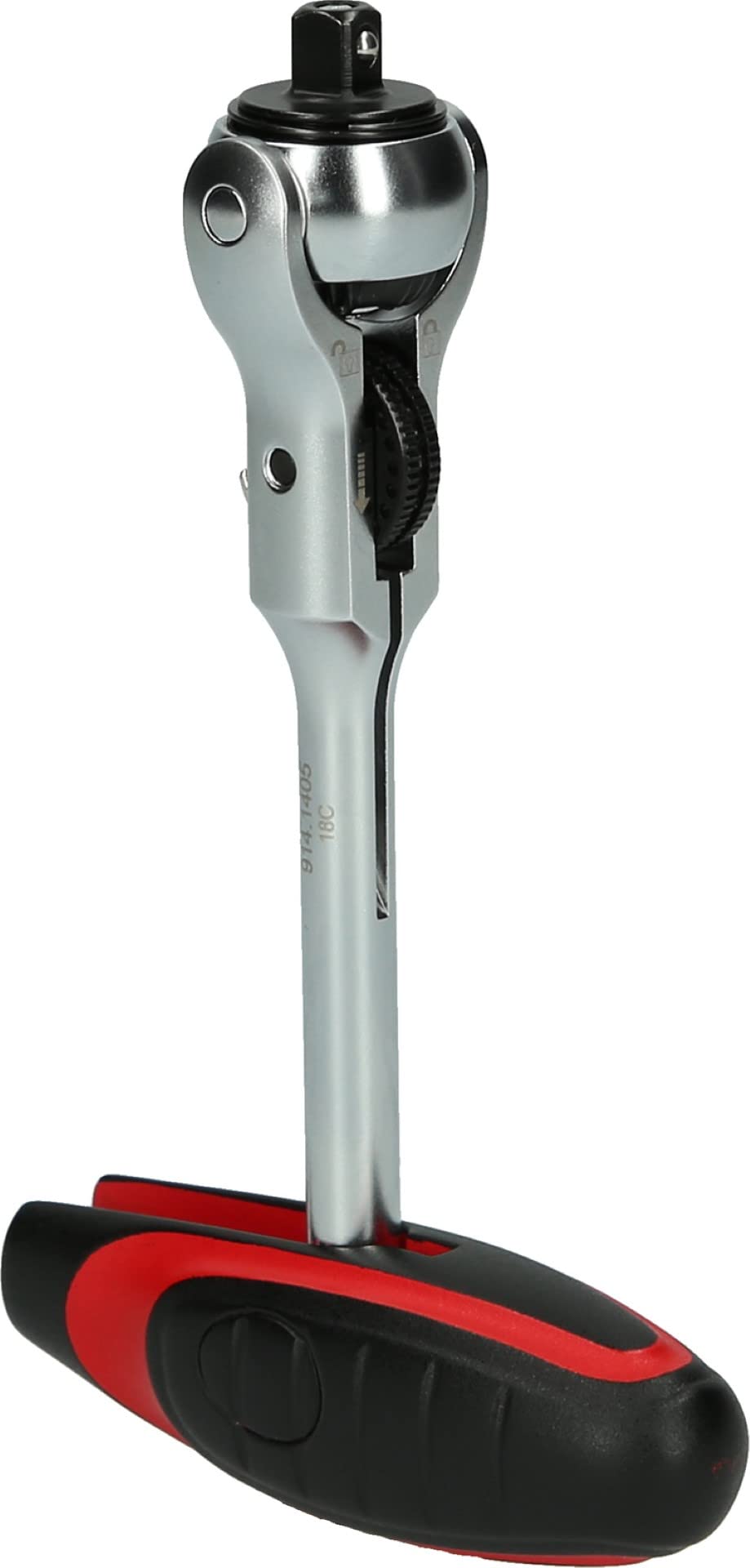 KS Tools 914.1405 Mini T-Handle Swivel Head Ratchet - Compact Hand Tool for Tight Spaces, Automotive & DIY Repairs | Perfect for Mechanics, Home Improvement & Small Engine Work