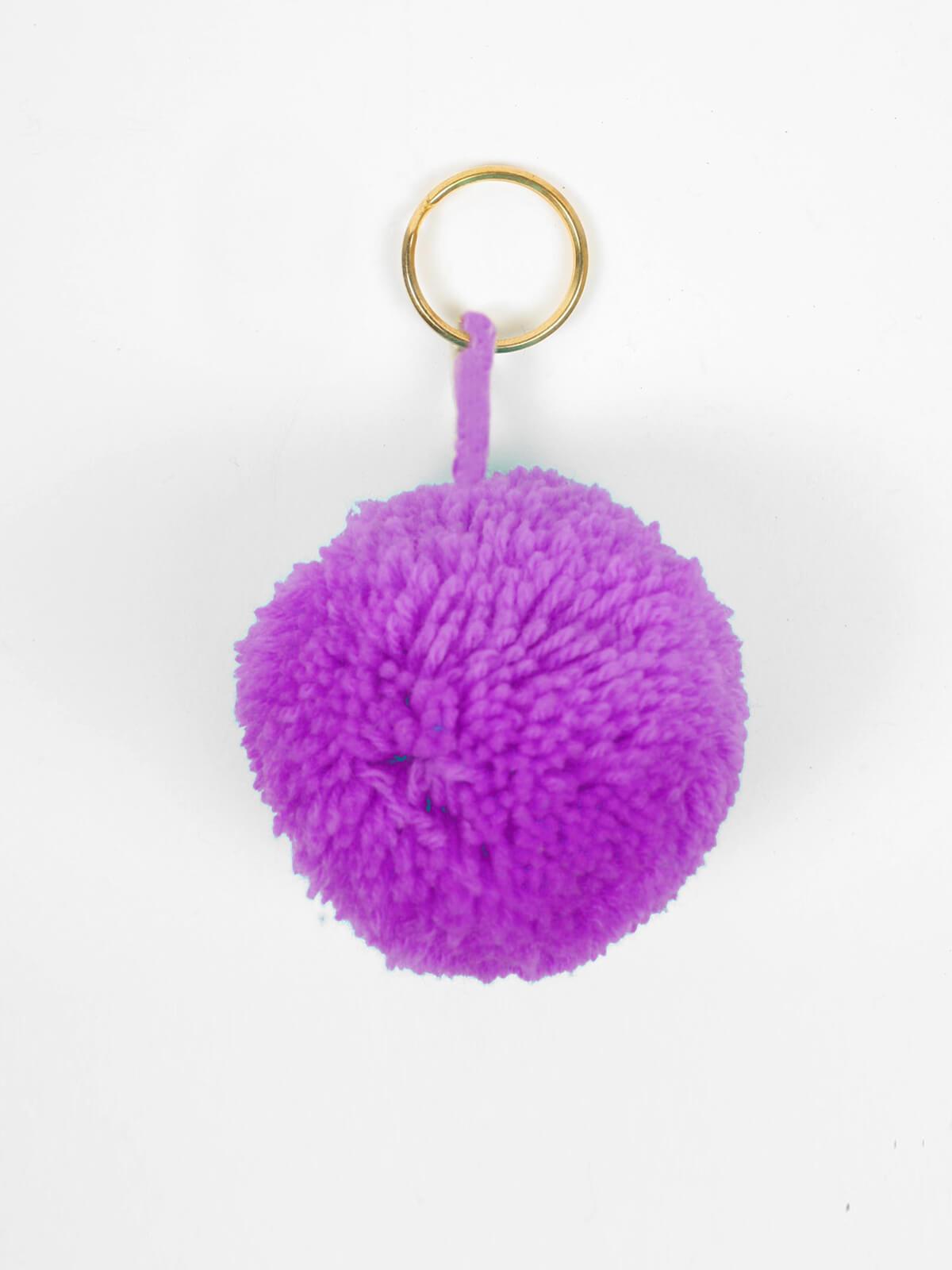 Colorful Pom Pom Keychains - Cute Soft Yarn Keyrings for Women & Girls - Perfect for Backpacks, Purses & Gift Giving